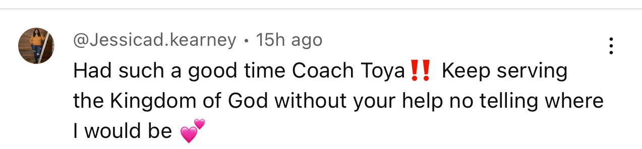Testimonial from @Jessicad.kearney